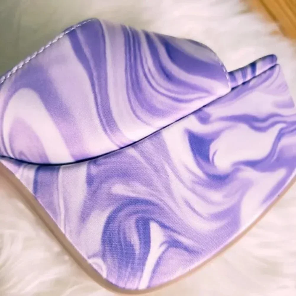 NEW PURPLE SWIRL PLATFORM HEELS